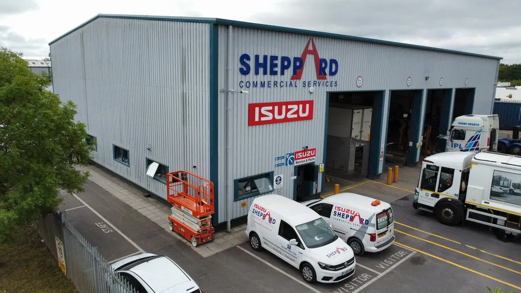 Commercial cladding before work