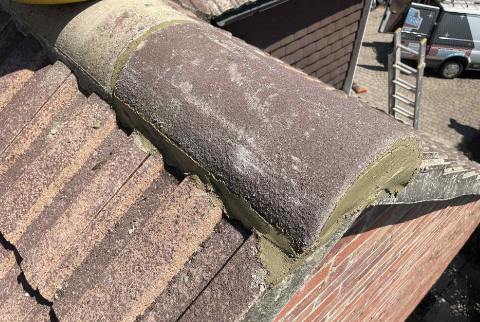 Image of replaced roof tiles